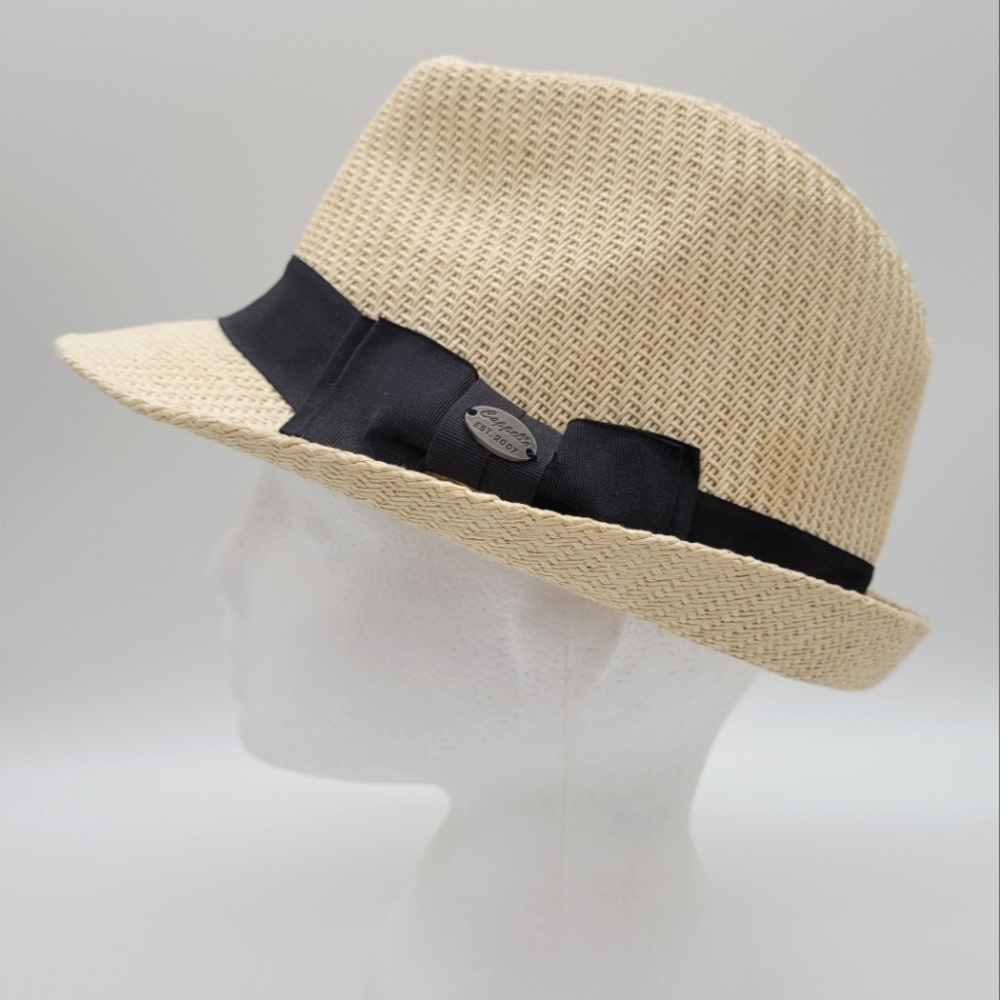 CAPPELLO | woven paper straw fedora hat